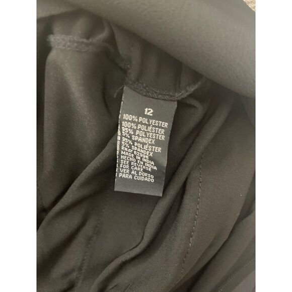 Scarlett Nite Black Sheer Layered Cocktail Sleeveless Shift Dress Size 12 - Picture 6 of 8